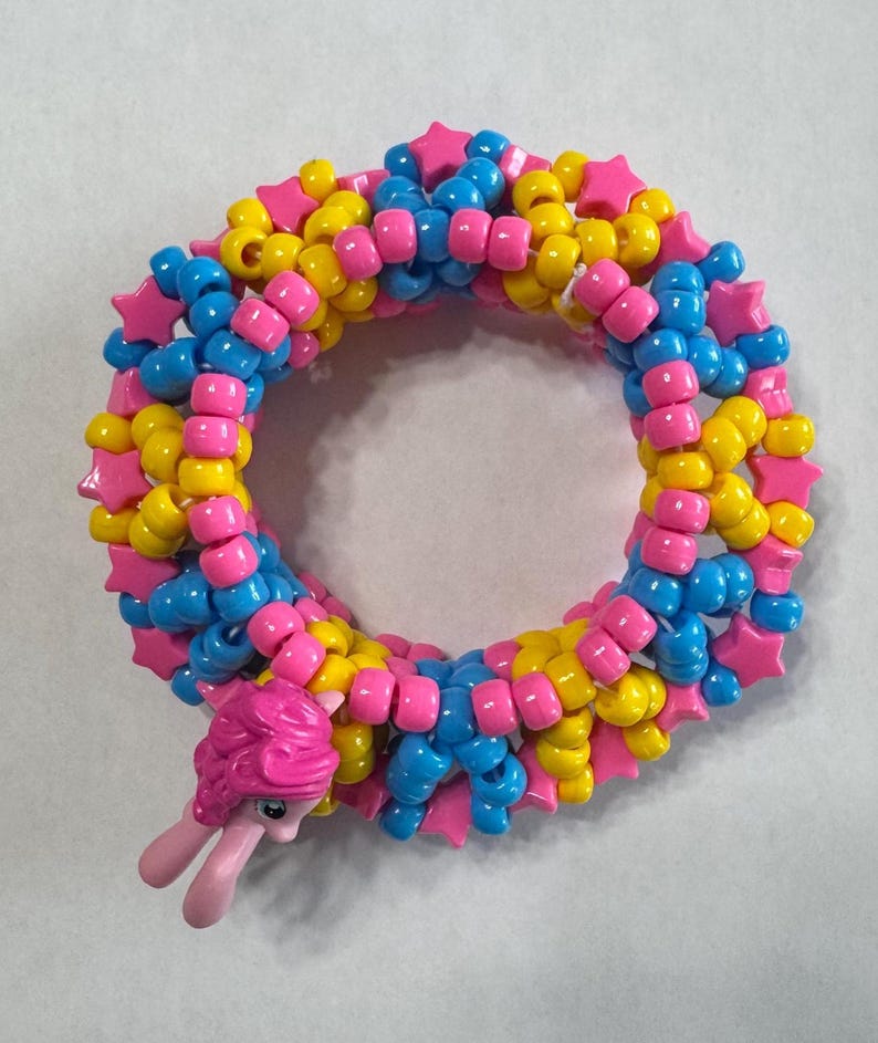 Pulsera Pony Kandi MLP: Joyería EDM para festivales rave Party Time