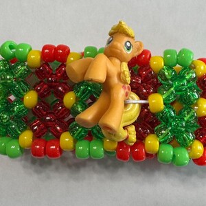 Pulsera Pony Kandi MLP: Joyería EDM para festivales rave Apple 2D