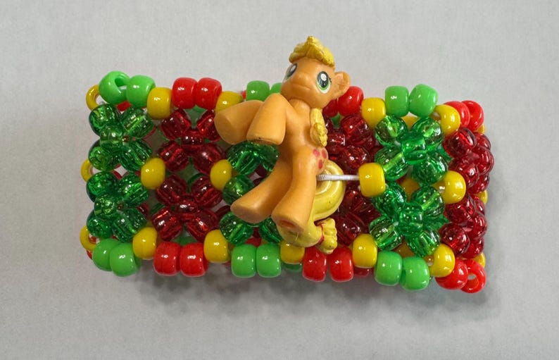 Pulsera Pony Kandi MLP: Joyería EDM para festivales rave Apple 2D