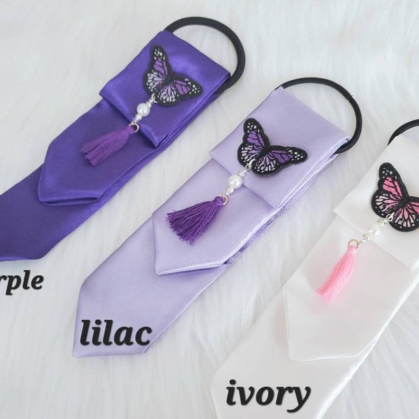 daenggi 댕기/ traditionele Koreaanse haaraccessoires/ Koreaanse hanbokaccessoires/ traditionele Koreaanse haarelastiekjes/ handgemaakt댕기/ Kpop-concertoutfit