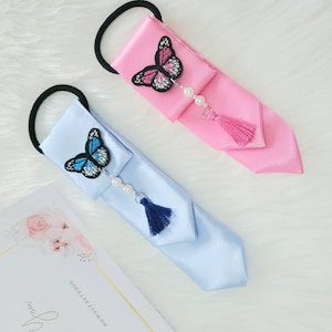 daenggi 댕기/ Traditional Korean  hair accessories/ Korean hanbok accessories/ traditional Korean hair tie/ handmade댕기