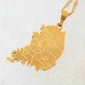 South Korea map necklace/ South Korea necklaces/ Korean patriotic necklaces