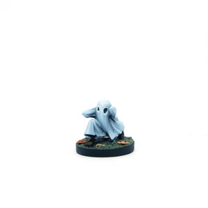 Hand Painted Child in Ghost Costume - Miniature for Dungeons & Dragons, Pathfinder, Role Playing Games, RPGs, DMs and Board Games
