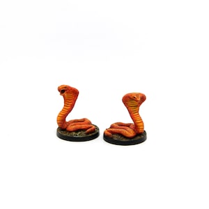 Fire Snakes - Hand Painted Miniatures for Dungeons & Dragons, Pathfinder, Role Playing Games, RPGs, DMs and Board Games