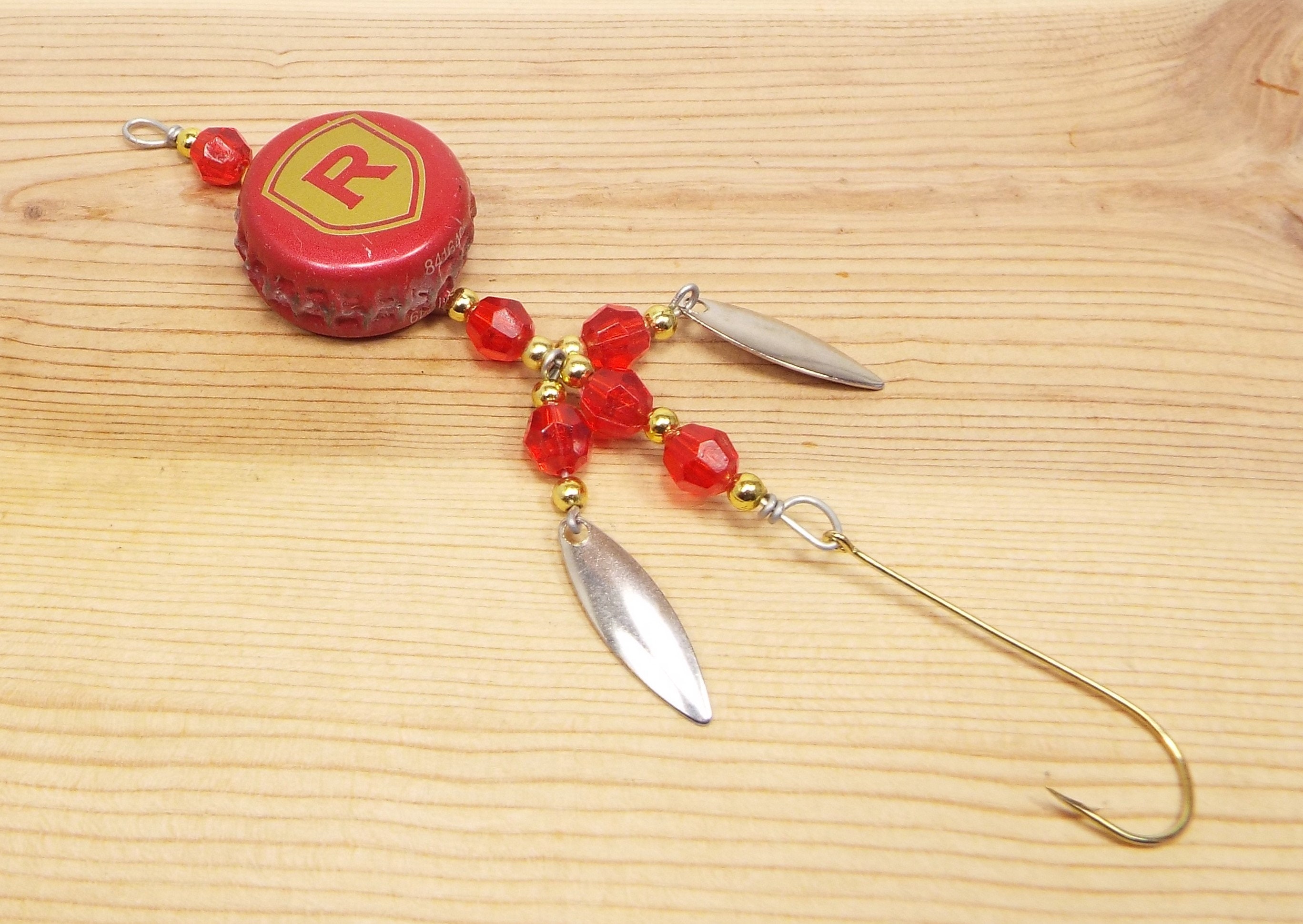 Bottle Cap Fishing Lure, Crafts, Gift, Handcrafted, Novelty Gift