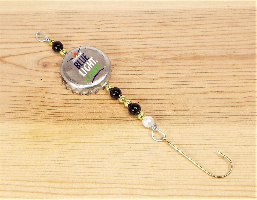 Bottle Cap Fishing Lure Crafts Gift Handcrafted Novelty Etsy