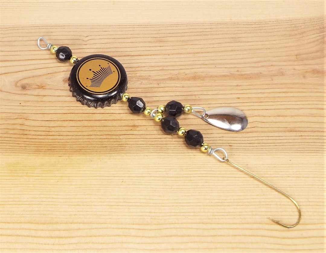 Bottle Cap Fishing Lure, Crafts, Gift, Handcrafted, Novelty Gift, Man Cave Decor, Collectibles