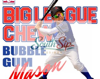 Design PNG di baseball retrò / Stile Big League Chew (Download digitale)