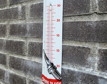 Enamel thermometer Champion spark plugs 7x32cm