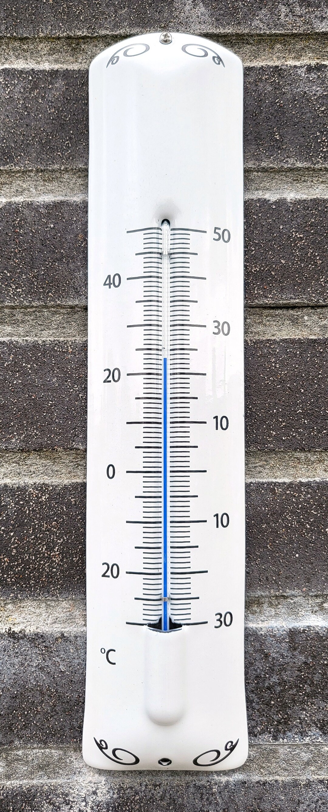 Outdoor Garden Thermometer Enamel 7x32cm Etsy