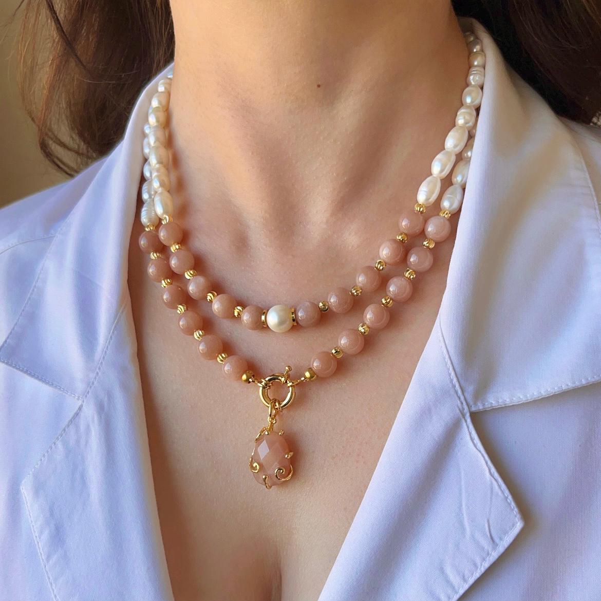 Handmade Chocolate Brown Pearl Necklace - Etsy