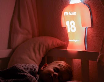 3D-Fußball-Trikotlampe personalisiert, Bayern-München, Geschenk Fußballfan, Geschenk für ihn, Babygeschenk, Deko Kinderzimmer, Nachtlicht