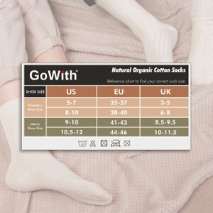 GoWith 4-5 Pairs Unisex Natural Cotton Socks Breathable Soft Pure Cotton Socks Best Friend Gift Gift for Her Model: 3013 image 9