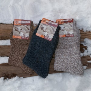 GoWith 3 Pairs Women's Wool Socks | Soft Thermal Socks | Cushioned Warm Crew Socks | Knit Winter Socks | Gift for Women | Model: 2038 image 6