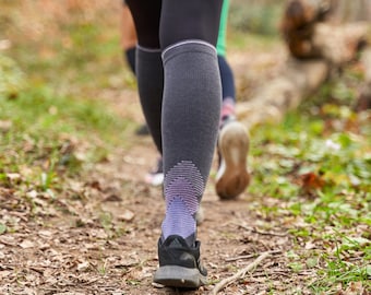 Merino Wool Compression Socks 2 Pairs | 15-20 mmHg Knee High | GoWith 3591