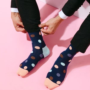 GoWith Men's Bamboo Funny Colorful Dress Socks | 5 Pairs | Model: 3563