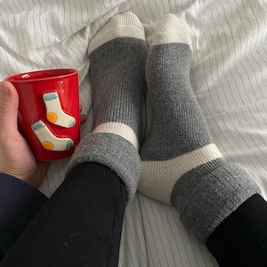 Alpaca Wool Ankle Socks, Low-Cut Thermal Socks | Gift for Her | 2 Pairs