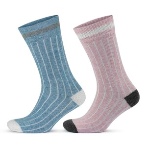 GoWith Unisex Alpaca Merino Wool Winter Socks | 2 Pairs | Model: 3093