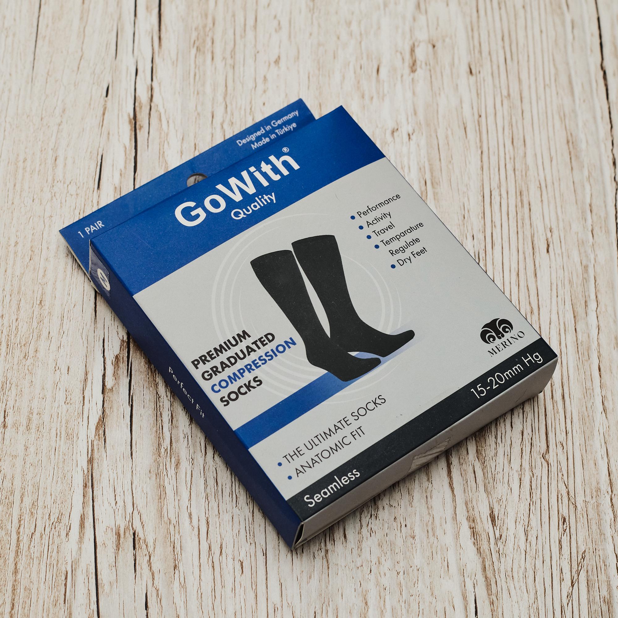 CloudLine Merino Wool Compression Socks - 15 MmHg Graduated Support For Hiking, Travel & Recovery, Made In USA