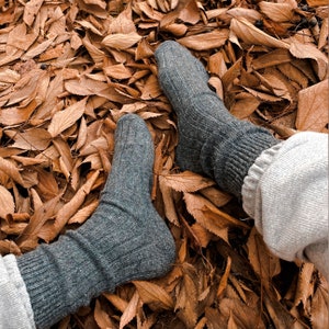 GoWith 2 Pairs Unisex Alpaca Wool Socks | Thermal Cozy Winter Socks | Made of Alpaca Yarn | Warm Socks | Christmas Gift | Model: 3095