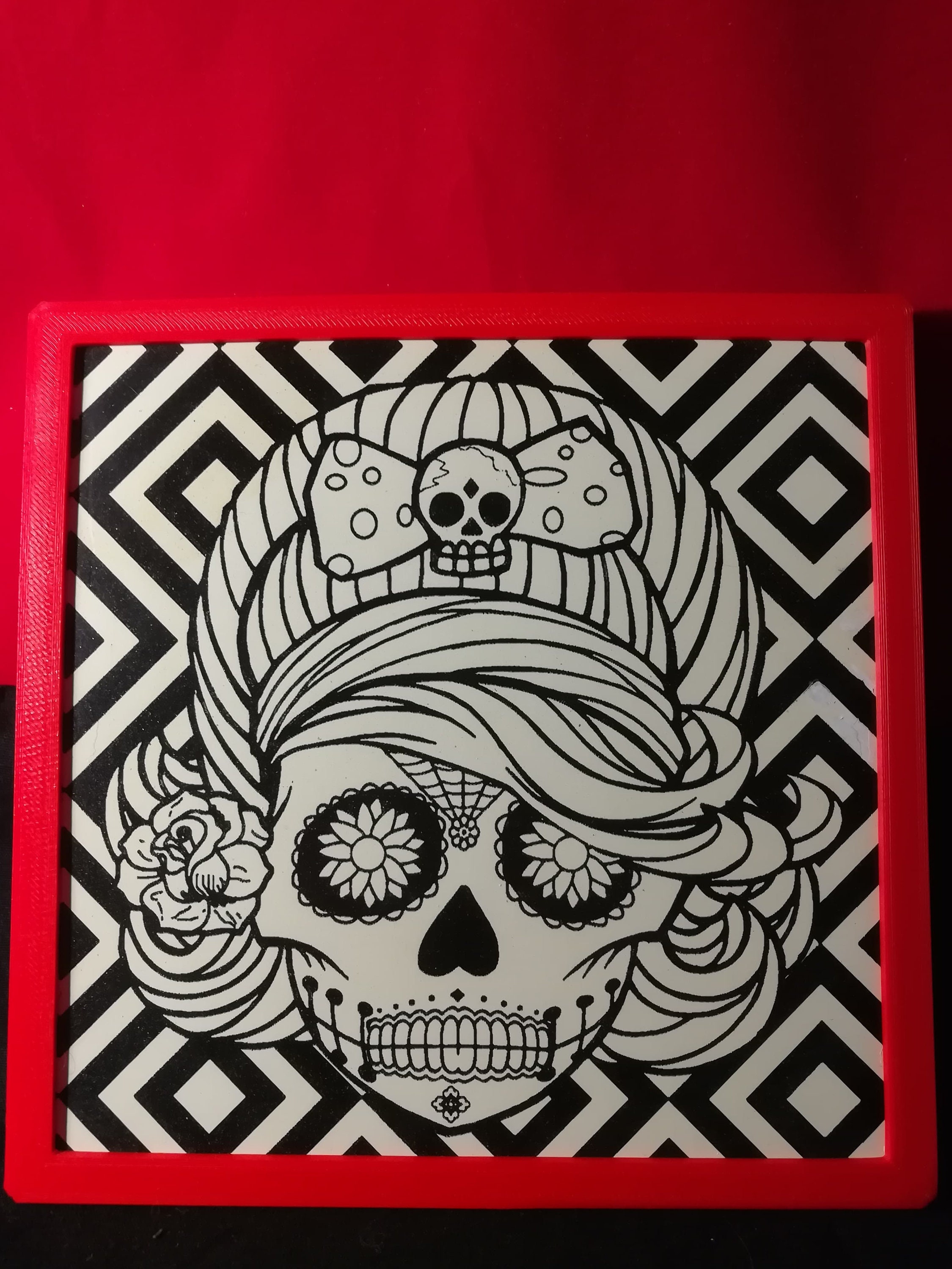 Carrelage 15 X Style Tete de Mort Mexicaine