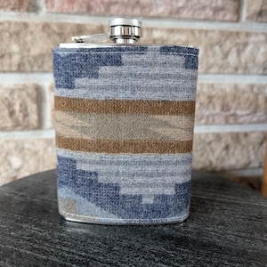 Flask | Stainless Steel Flask | Wool Flask | Rustic 8 oz Flask | Gift For All | Hip Flask