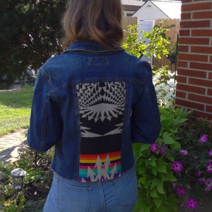 Upcycled Wool Panel Jacket | Boho | Southwest Print | Native Design | Unique & Timeless