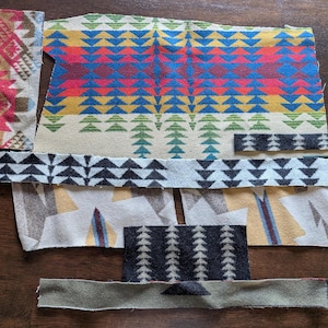 Remnants pack | Pendleton(R) Fabric | Lot of fabric | Wool remnants | Southwest fabric #29