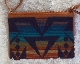 Vegan Leather Shoulder Bag | Native Wool | Crossbody Purse | Boho Style | Statement Piece | Vacation Body Purse
