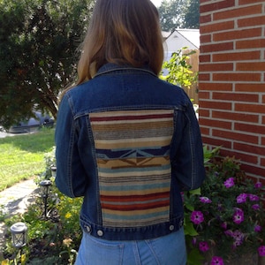 Upcycled Wool Panel Jacket | Boho | Southwest Print | Native Design | Unique & Timeless
