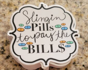 Slingin Pills Vinyl Sticker