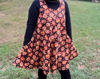 Jack-O-Lanterns June Dress. Size L/XL. With Pockets. Halloween. Dress Up. Holiday