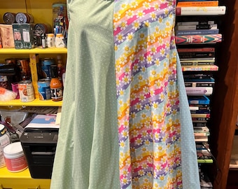 Color Block Pastel June Dress with Pockets. Size: Small