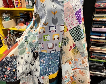 Patchwork June Dress with Pockets. Size: Medium