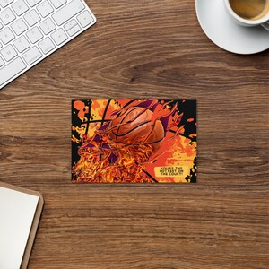 Carte de vœux MVP de basket-ball - Carte de sport faite à la main et élégante pour votre joueur vedette, 4 x 6, cadeau pour un joueur de basket-ball ou un amoureux
