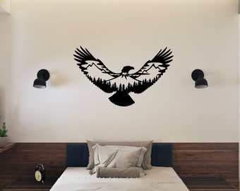 Eagle Metal Wall Art, Eagle Wall Decor, Eagle Metal Art, Metal Eagle Sign, Metal Eagle Decor, American Eagle Wall Hanging, Eagle Artwork