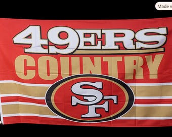 New 3 x 5 foot San Francisco 49ers flag football banner