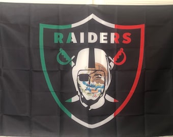 New 3 x 5 foot Raiders nfl flag Las Vegas Los Angeles mexico Mexican football