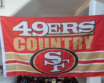 New 3 x 5 foot San Francisco 49ers flag football banner