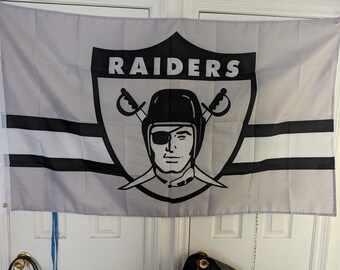 New 3 x 5 foot Raiders nfl flag Los Ángeles Raider nation vintage retro design