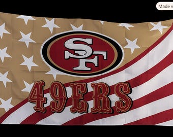 New 3 x 5 foot San Francisco 49ers flag football banner