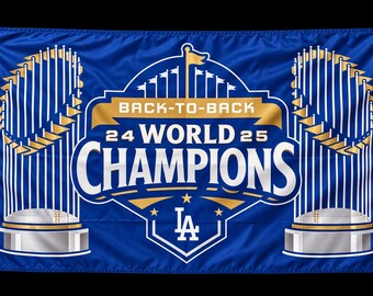 New Dodgers flag 3x5 Ft los Angeles banner 3 x 5 flag Back to back champion