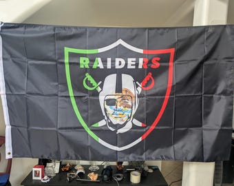 New 3 x 5 foot Raiders nfl flag Las Vegas Los Angeles mexico Mexican football