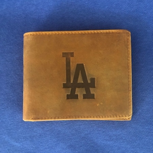 Nueva cartera de cuero de alta calidad para hombre de Los Ángeles Dodgers