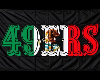 New 3 x 5 foot San Francisco 49ers flag football banner Mexican Mexico