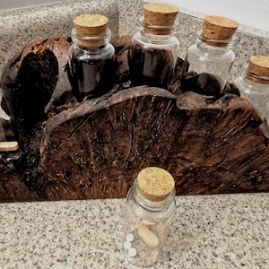 Weekly Pill Organizer Maple Burl