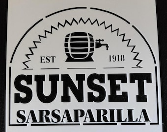 File digitale - Stencil Fallout Sunset Sarsaparilla