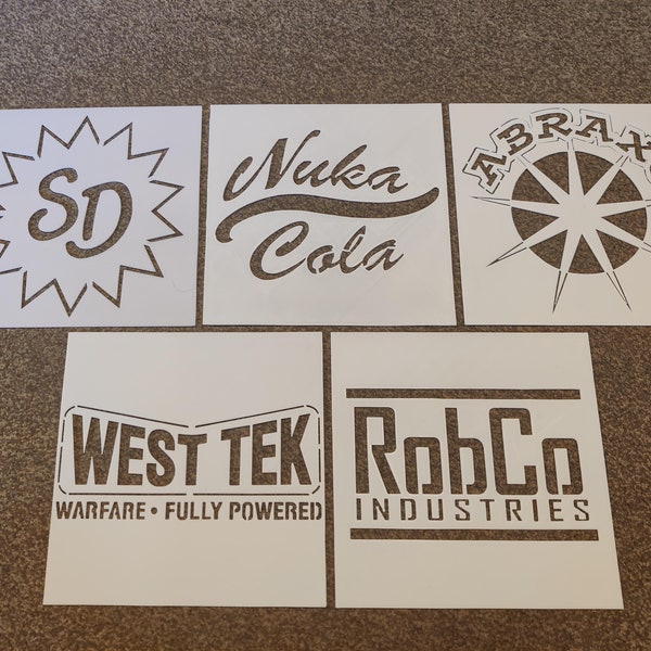 Fallout Corporations Stencil Bundle 1