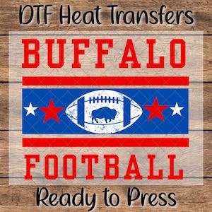 DTF Heat Transfer Buffalo Football