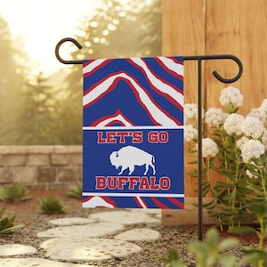 Let's Go Buffalo Zubaz Garden & House Banner